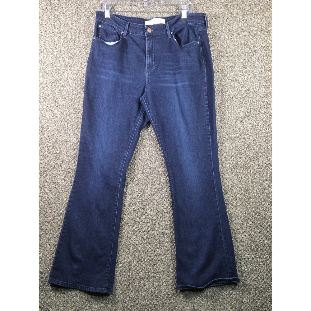 Signature Levi Strauss Bootcut Jeans Womens 14S Dark Wash Mid Rise 94364-0020